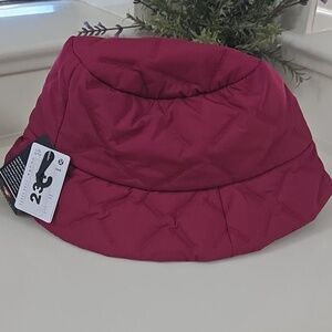 Quilted fleeced bucket hat